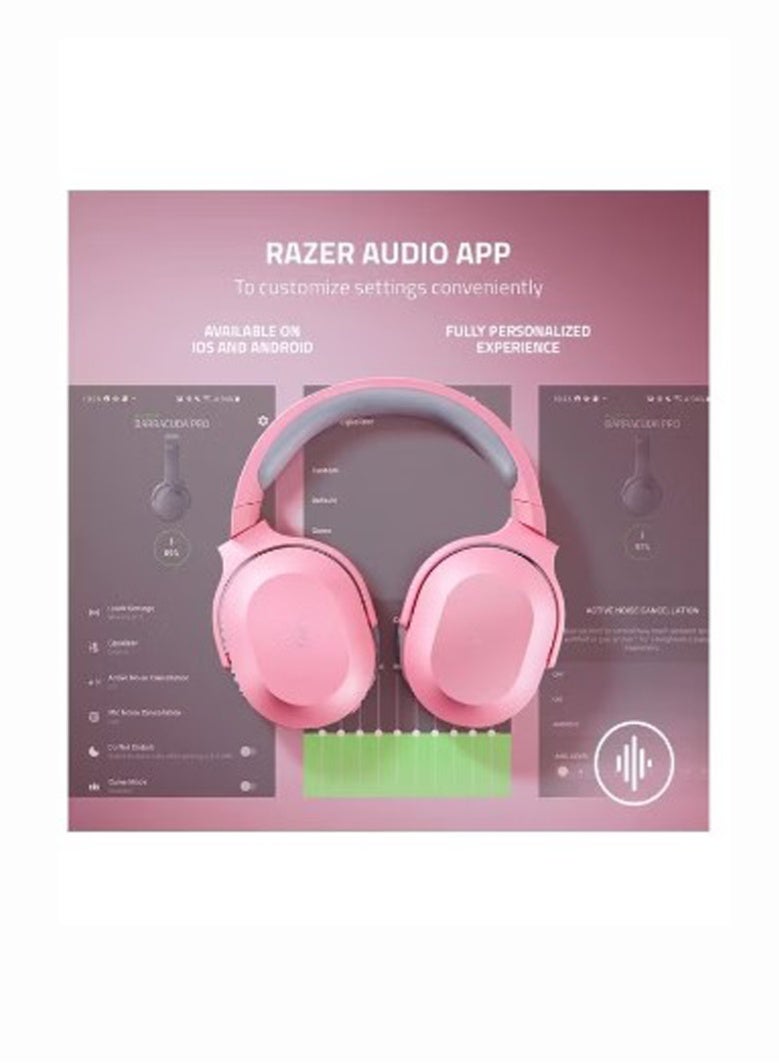 Razer Barracuda X Wireless Gaming & Mobile Headset (PC, Playstation, Switch, Android, iOS): 2022 Model - 2.4GHz Wireless + Bluetooth - Lightweight 250g - 40mm Drivers - 50 Hr Battery - Quartz Pink - Image 5